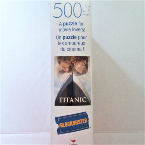 NEW Puzzle Titanic Blockbuster 500 Pc Cardinal In VHS case Movie Sealed Love - Picture 4 of 4